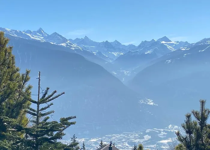 Dağ evi Beautiful With Exceptional View Crans-Montana